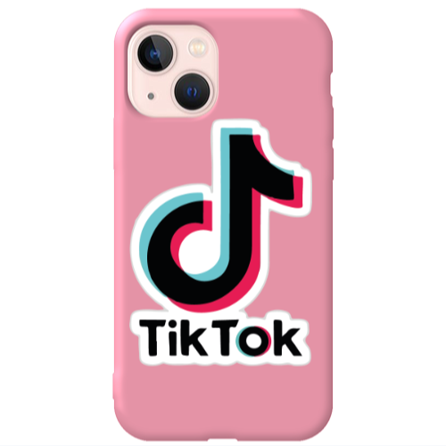 Apple iPhone 13 Tik Tok Pink Colored Silicone TPU Θήκη