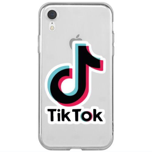 Apple iPhone Xr Tik Tok Transparent Silicone TPU Θήκη