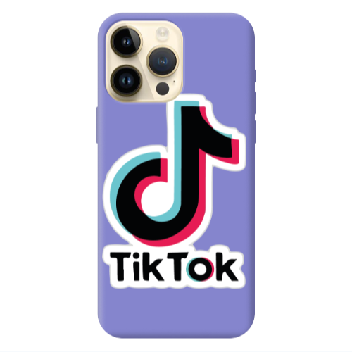 Apple iPhone 13 Pro Max Tik Tok Purple Colored Silicone TPU Θήκη