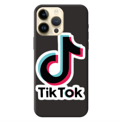 Apple iPhone 13 Pro Max Tik Tok Black Colored Silicone TPU Θήκη