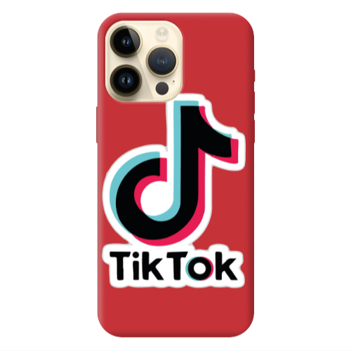 Apple iPhone 13 Pro Max Tik Tok Red Colored Silicone TPU Θήκη
