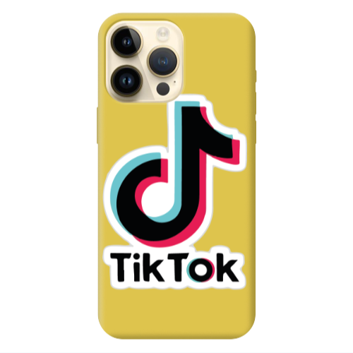 Apple iPhone 13 Pro Max Tik Tok Yellow Colored Silicone TPU Θήκη