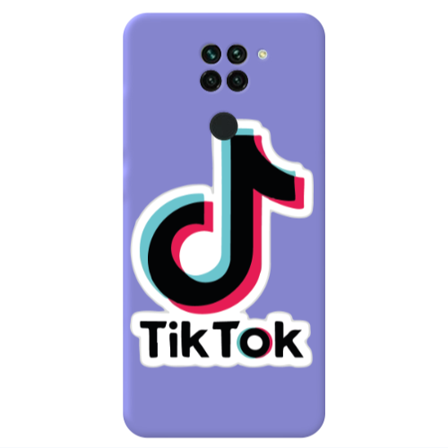 Xiaomi Redmi Note 9 Tik Tok Purple Colored Silicone TPU Θήκη