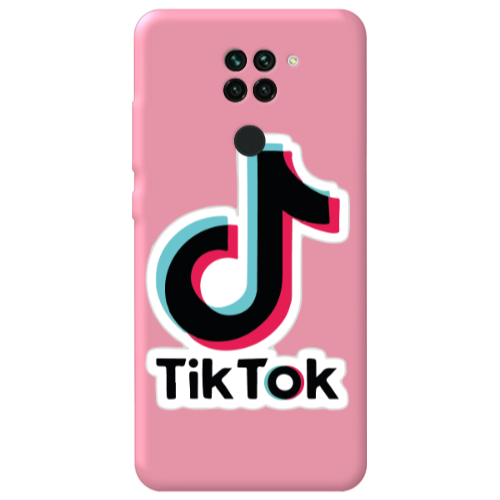 Xiaomi Redmi Note 9 Tik Tok Pink Colored Silicone TPU Θήκη