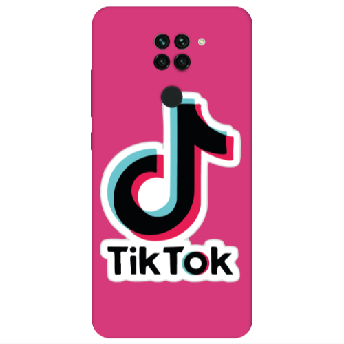 Xiaomi Redmi Note 9 Tik Tok Fuchsia Colored Silicone TPU Θήκη