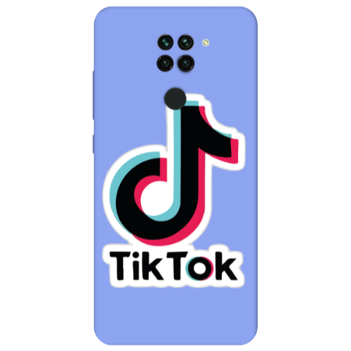 Xiaomi Redmi Note 9 Tik Tok Light Purple Colored Silicone TPU Θήκη