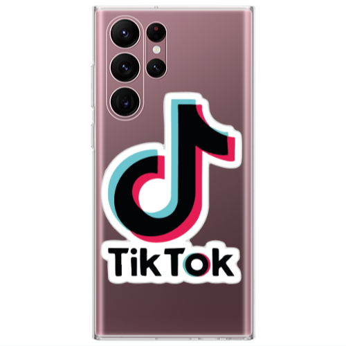 Samsung S22 Ultra Tik Tok Transparent Silicone TPU Θήκη