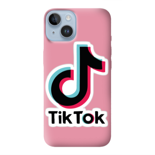 Apple iPhone 14 Plus Tik Tok Pink Colored Silicone TPU Θήκη