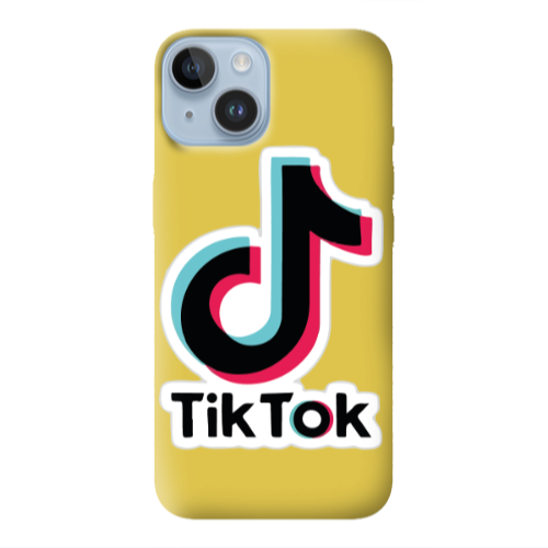 Apple iPhone 14 Plus Tik Tok Yellow Colored Silicone TPU Θήκη