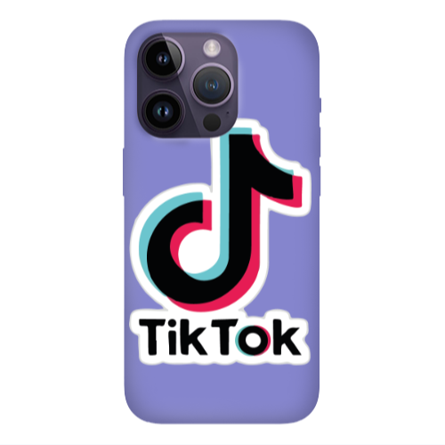 Apple iPhone 14 Pro  Tik Tok Purple Colored Silicone TPU Θήκη