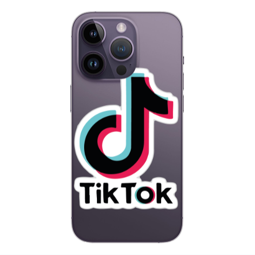Apple iPhone 14 Pro  Tik Tok Transparent Silicone TPU Θήκη