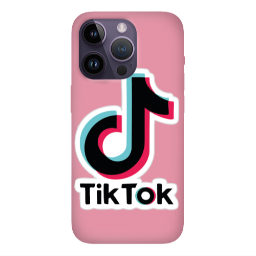 Apple iPhone 14 Pro  Tik Tok Pink Colored Silicone TPU Θήκη