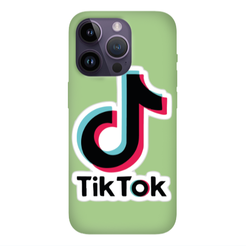 Apple iPhone 14 Pro Max Tik Tok Light Green Colored Silicone TPU Θήκη