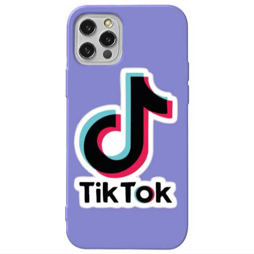 Apple iPhone 13 Pro Tik Tok Purple Colored Silicone TPU Θήκη