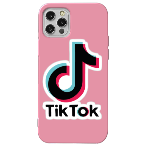 Apple iPhone 13 Pro Tik Tok Pink Colored Silicone TPU Θήκη