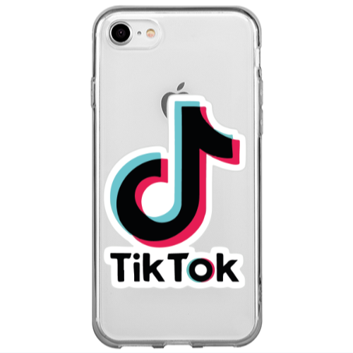 Apple iPhone 7 Tik Tok Transparent Silicone TPU Θήκη