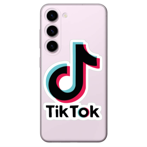 Samsung S23 Tik Tok Transparent Silicone TPU Θήκη