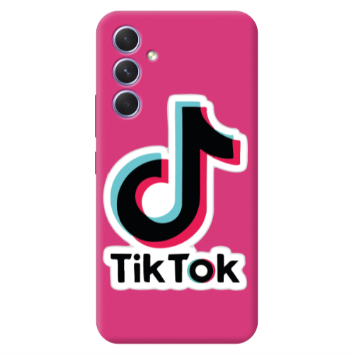 Samsung A54 Tik Tok Fuchsia Colored Silicone TPU Θήκη