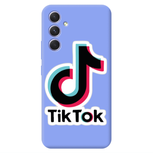 Samsung A54 Tik Tok Light Purple Colored Silicone TPU Θήκη