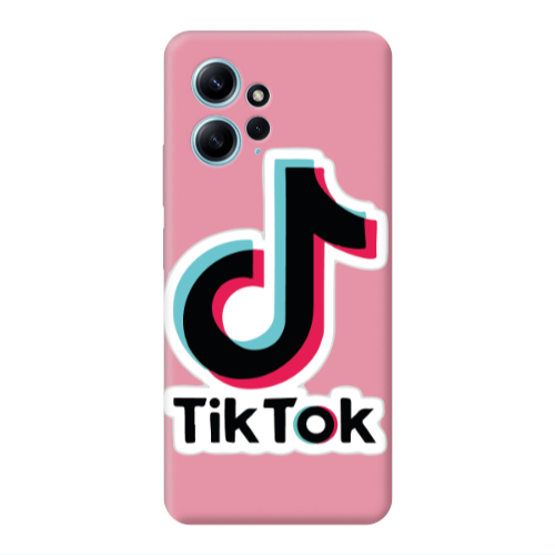 Xiaomi Redmi Note 12 4G Tik Tok Pink Colored Silicone TPU Θήκη