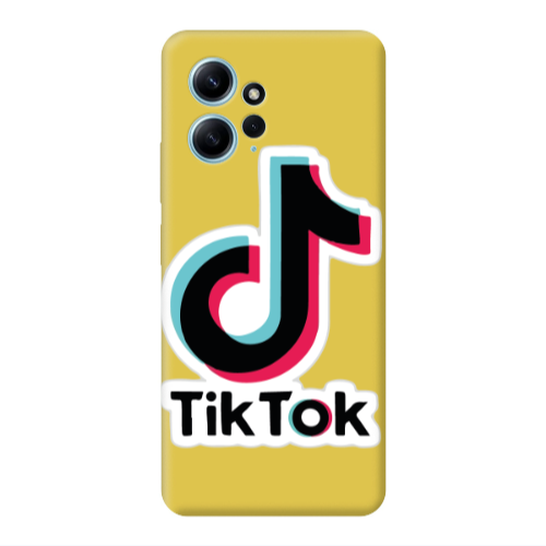 Xiaomi Redmi Note 12 4G Tik Tok Yellow Colored Silicone TPU Θήκη