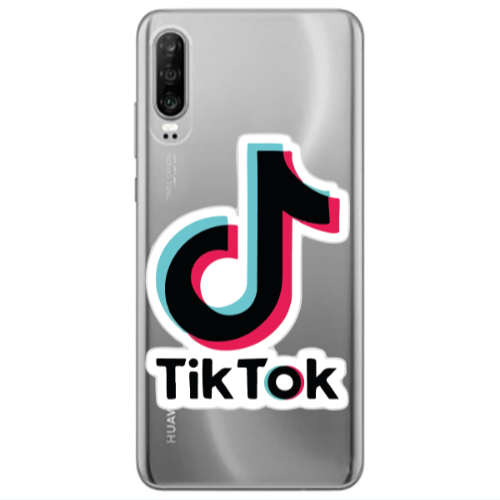 Huawei P30 Tik Tok Transparent Silicone TPU Θήκη