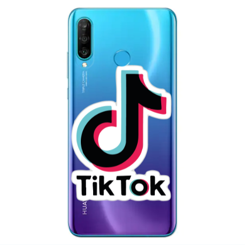 Huawei P30 Lite Tik Tok Transparent Silicone TPU Θήκη