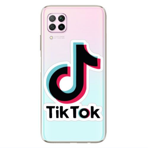 Huawei P40 Lite Tik Tok Transparent Silicone TPU Θήκη