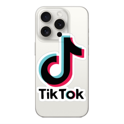 Apple iPhone 15 Pro Tik Tok Transparent Silicone TPU Θήκη