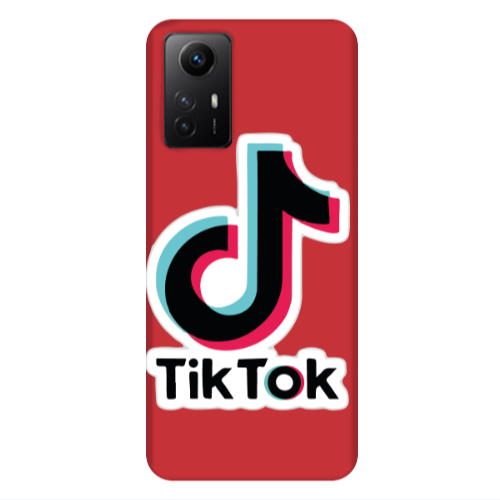 Xiaomi Redmi Note 12s Tik Tok Red Colored Silicone TPU Θήκη