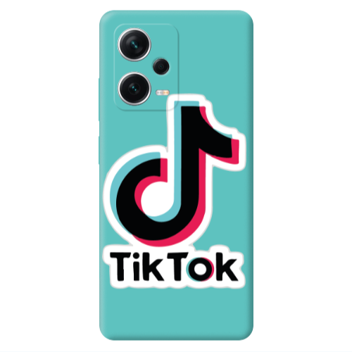 Xiaomi Poco X5 Tik Tok Turquoise Colored Silicone TPU Θήκη