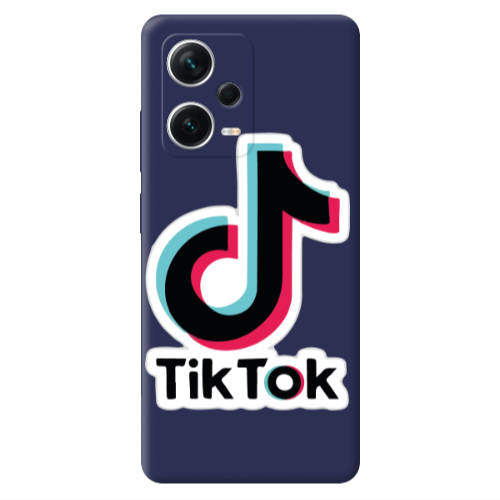 Xiaomi Poco X5 Tik Tok Dark blue Colored Silicone TPU Θήκη