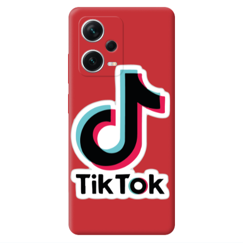 Xiaomi Poco X5 Tik Tok Red Colored Silicone TPU Θήκη