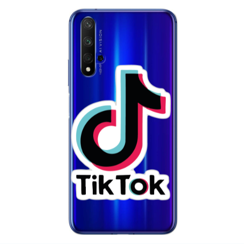 Huawei Nova 5 T Tik Tok Transparent Silicone TPU Θήκη