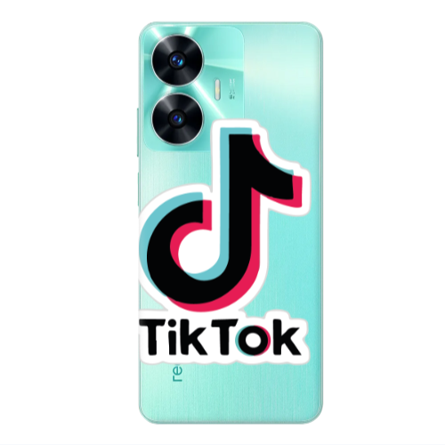 Realme C55 Tik Tok Transparent Silicone TPU Θήκη