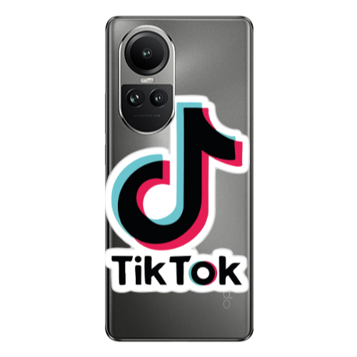 Oppo Reno10 5G Tik Tok Transparent Silicone TPU Θήκη