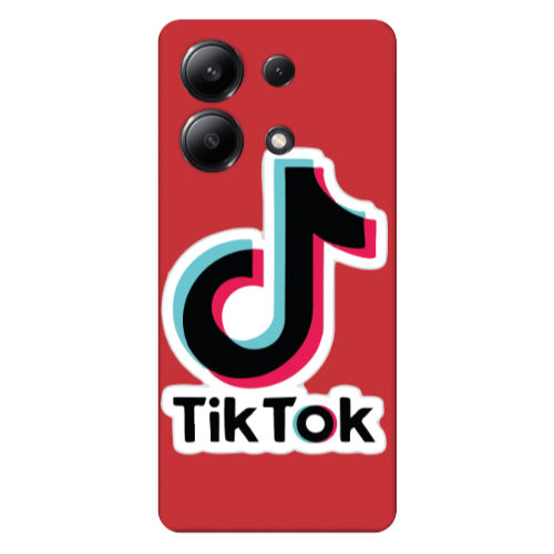 Xiaomi Redmi Note 13 4G Tik Tok Red Colored Silicone TPU Θήκη
