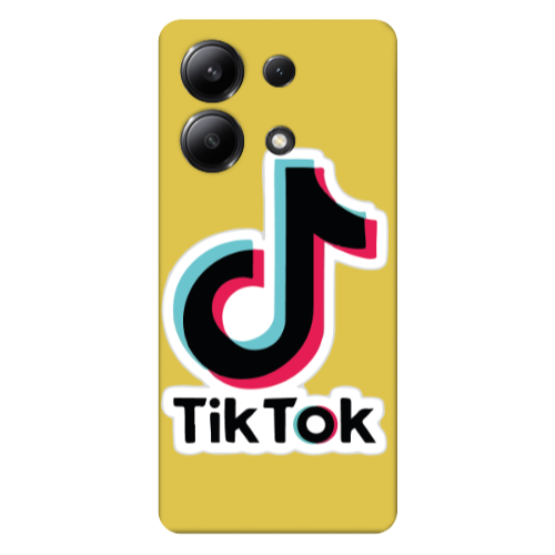 Xiaomi Redmi Note 13 4G Tik Tok Yellow Colored Silicone TPU Θήκη