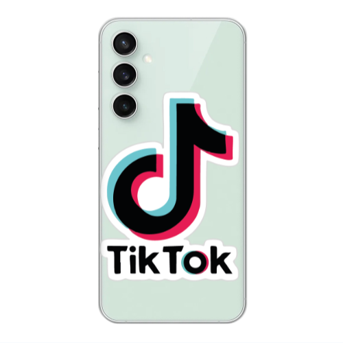 Samsung S24 Tik Tok Transparent Silicone TPU Θήκη