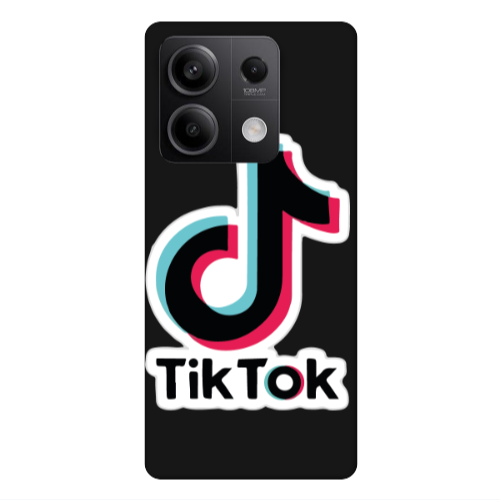 Xiaomi Redmi Note 13Pro 5G Tik Tok Black Colored Silicone TPU Θήκη