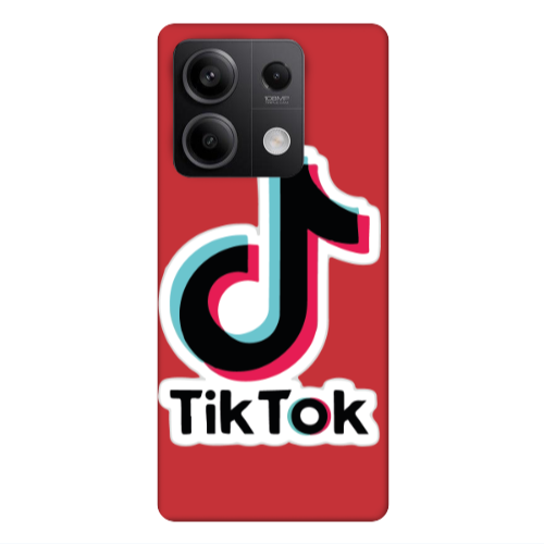 Xiaomi Redmi Note 13Pro 5G Tik Tok Red Colored Silicone TPU Θήκη