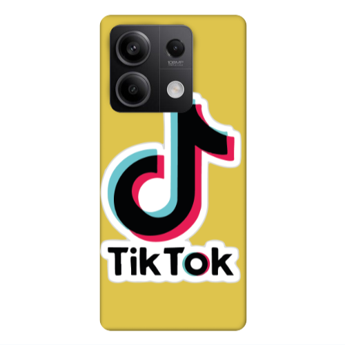 Xiaomi Redmi Note 13Pro 5G Tik Tok Yellow Colored Silicone TPU Θήκη