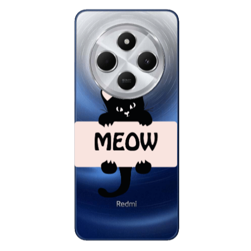 Xiaomi Redmi 14c Meow Transparent Silicone TPU Θήκη