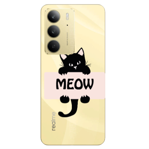 Realme C 75 Meow Transparent Silicone TPU Θήκη