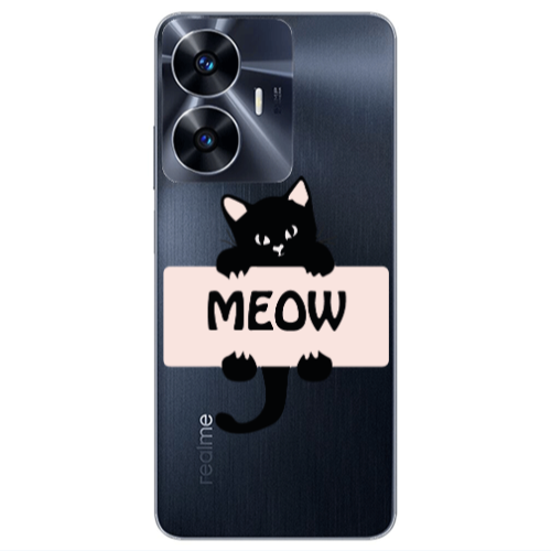 Realme Note 50 Meow Transparent Silicone TPU Θήκη