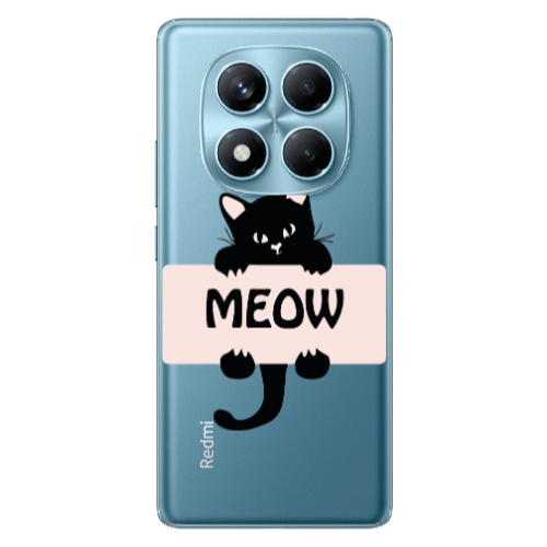 Xiaomi Redmi Note 14 Pro Meow Transparent Silicone TPU Θήκη