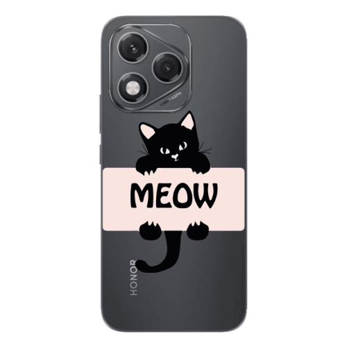 Honor 400 Lite Meow Transparent Silicone TPU Θήκη