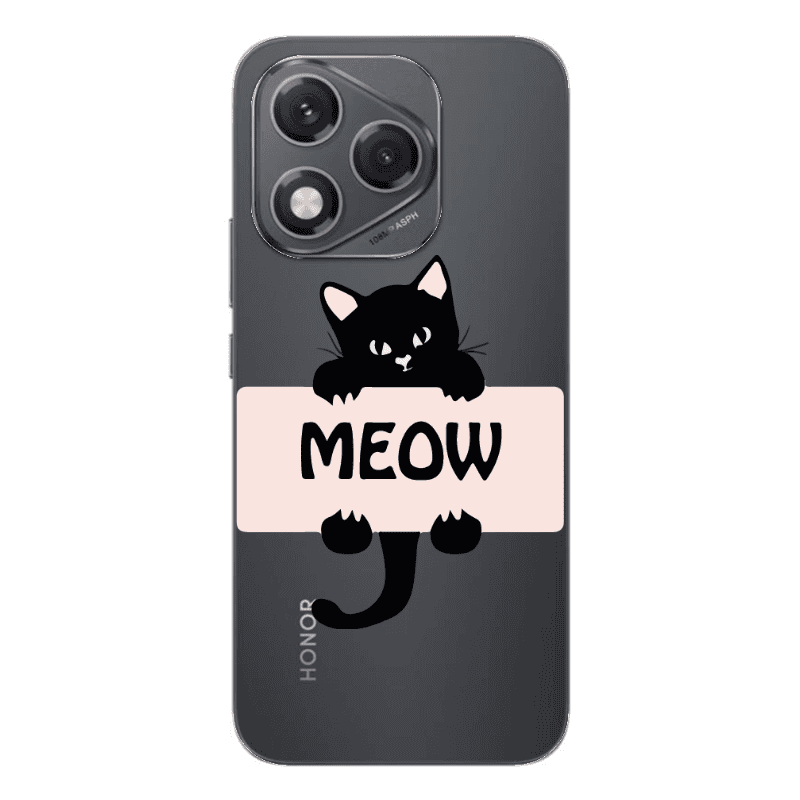 Honor 400 Lite Meow Transparent Silicone TPU Θήκη