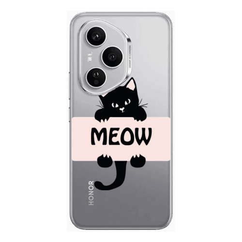 Honor Magic 400 Pro Meow Transparent Silicone TPU Θήκη