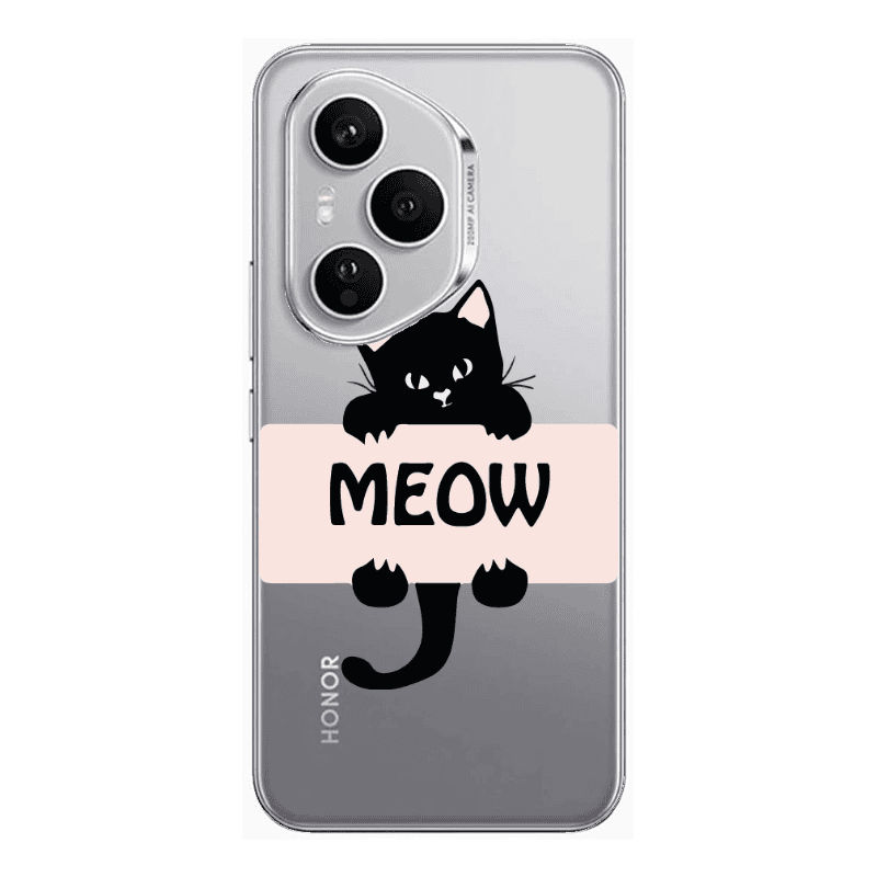 Honor Magic 400 Pro Meow Transparent Silicone TPU Θήκη